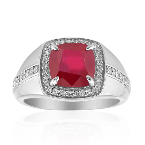 Madagaskar-Rubin-Silberring