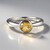 Anello in argento con Berillo Giallo