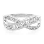White Topaz Silver Ring