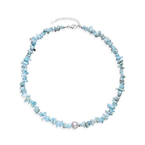 Collar en plata con Perla blanca Freshwater