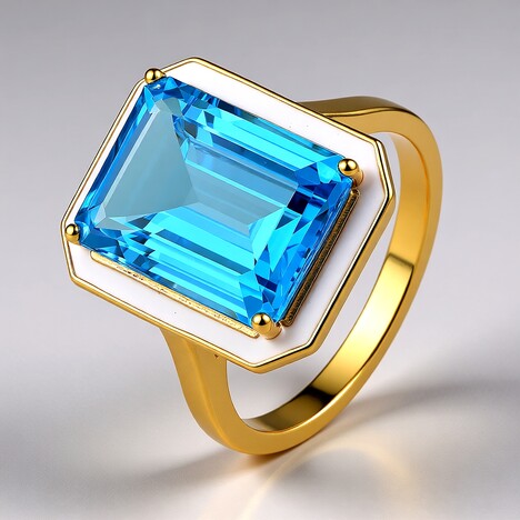 Anello in argento con Topazio Marambaia