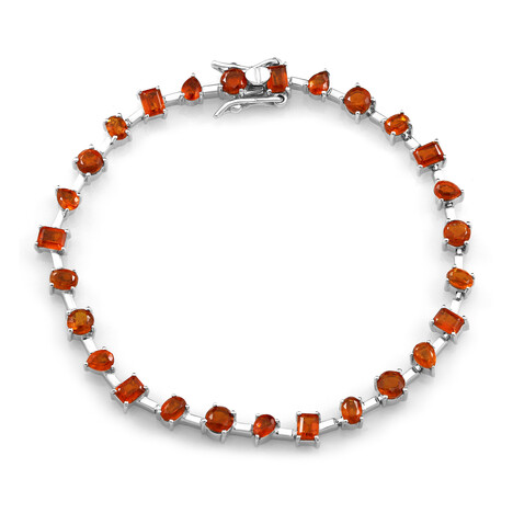 Zilveren armband met oranje kyanieten