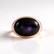 Zilveren ring met een Paarse Minary Labradoriet (KM by Juwelo)