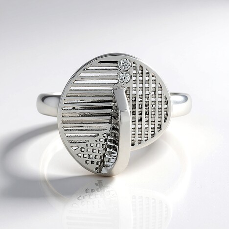 Anello in argento con Zircone (MONOSONO COLLECTION)