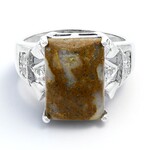 Anello in argento con Quarzo Dinosauro