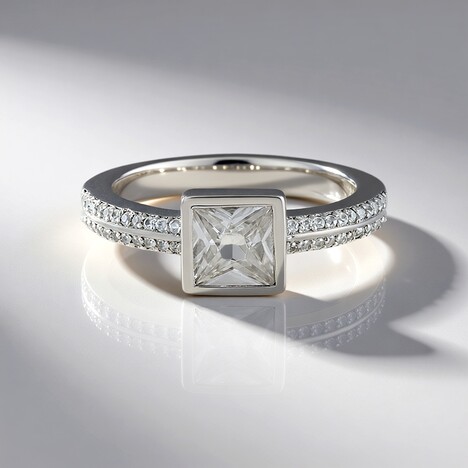Anello in oro con Zircone (de Melo)