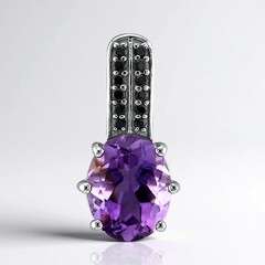 Ciondolo in argento con Ametista