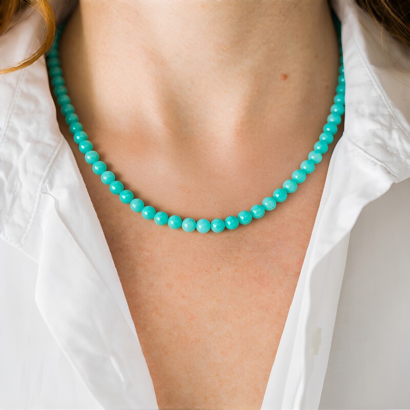 Amazonite Silver Necklace