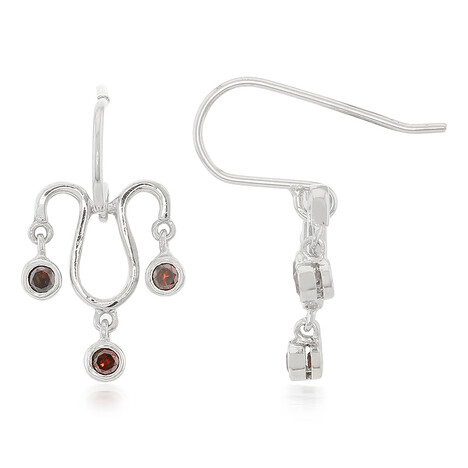 Orecchini placcati in platino con Diamante Fancy