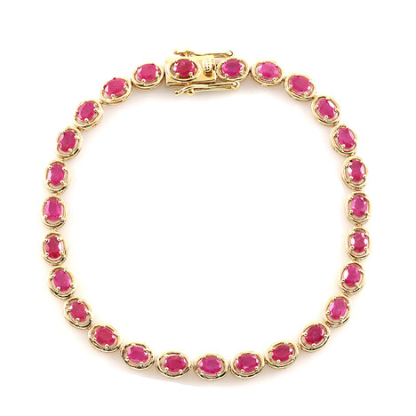 Madagaskar-Rubin-Silberarmband