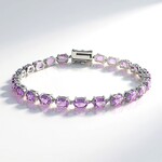 Bracciale in argento con Ametista