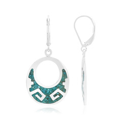 Orecchini in argento con Turchese Kingman Mohave Blu (Jones Lee)