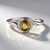 Anello in argento con Zircone Mandarino