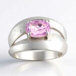 Anello in argento con Kunzite (Pallanova)