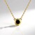 Collana in argento con Diamante Nero