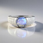 Anello in argento con Labradorite (de Melo)