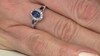 Anillo en oro con Zafiro azul Ceylon (CIRARI)