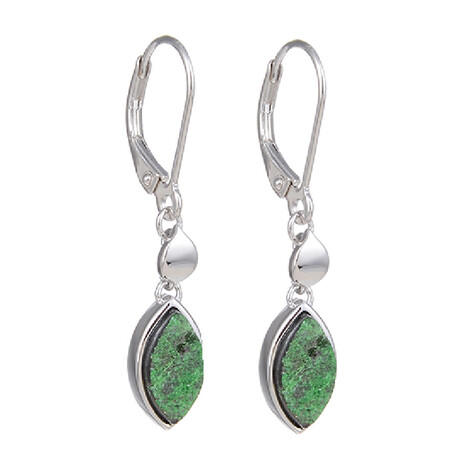 Orecchini in argento con Uvarovite
