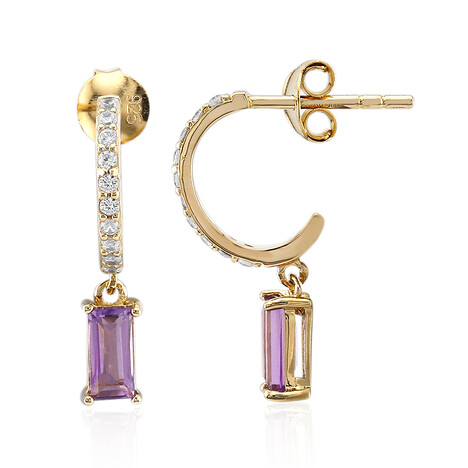 Amethyst-Silberohrringe