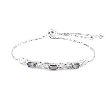 Mystik-Quarz-Silberarmband