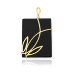 Ciondolo in argento con Onice Nero (dagen)