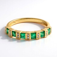 AAA-Sambia-Smaragd-Goldring