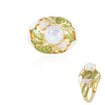 Welo Opal Silver Ring (Adela Silber)