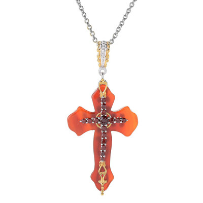 Collar en plata con Ágata roja (Gems en Vogue)