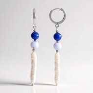 White Freshwater Pearl Silver Earrings (Riya)