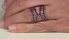 Anillo en plata con Espinela roja noble (de Melo Essence)