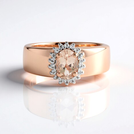 Anello in argento con Morganite