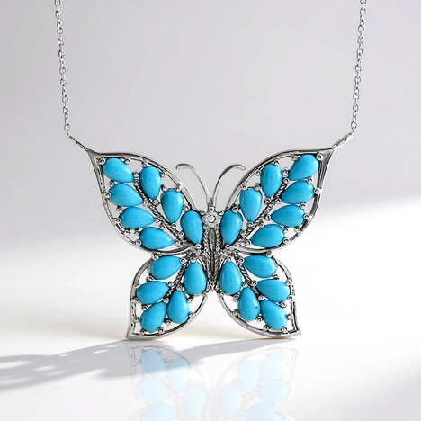 Collana in argento con Turchese Sleeping Beauty (Faszination Türkis)