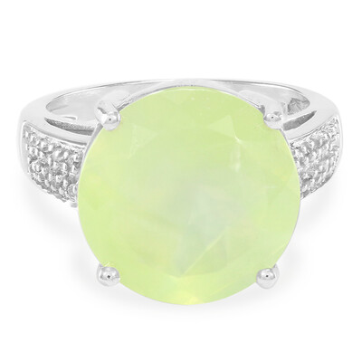 Bague en argent et Préhnite
