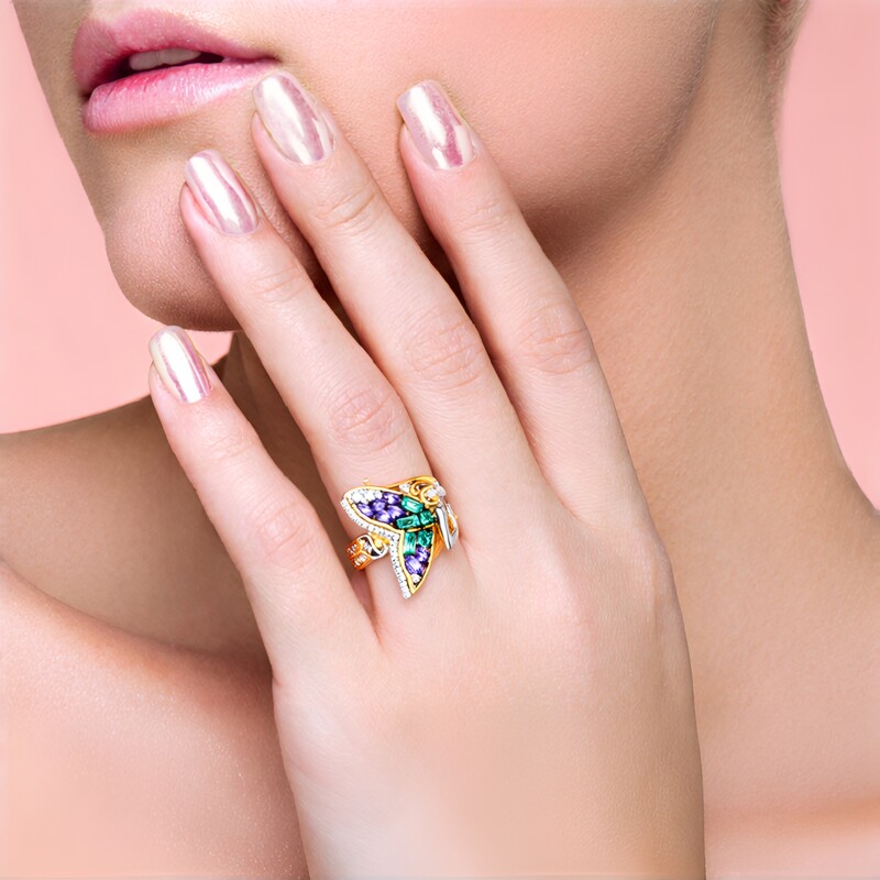 Anello in argento con Tanzanite (Gems en Vogue)