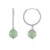 Orecchini in argento con Avventurina Verde (MONOSONO COLLECTION)