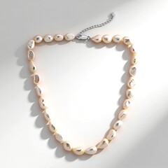 Collana in argento con Perla d'Acqua Dolce Bianca