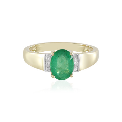 Brasilianischer Smaragd-Goldring