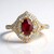Bague en or et Rubis AAA du Mozambique (CIRARI)