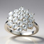 Anello in argento con Danburite