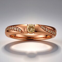 Anello in oro con Diamante Rose de France VS1 di Argyle