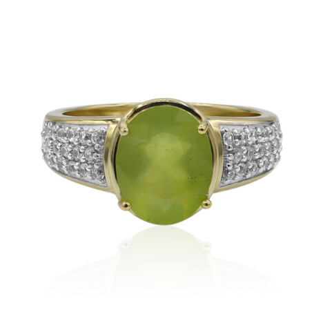 Gouden ring met een Braziliaanse Groene Opaal (Tenner Diniz)