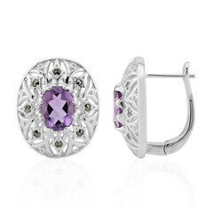 Orecchini in argento con Ametista (Annette classic)