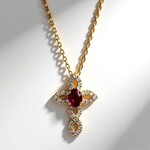 Collana in oro con Rubino Mozambico (CIRARI)
