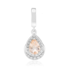 Pendentif en argent et Morganite du Brésil
