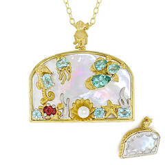 Collana in argento con Madreperla