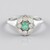 Anello in argento con Smeraldo Russo
