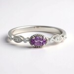 Anello in oro con Zaffiro Rosa (CIRARI)