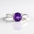 Anello in argento con Ametista Zambiana