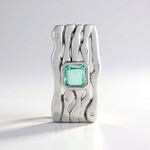 Ciondolo in argento con Smeraldo Color Paraiba (SAELOCANA)