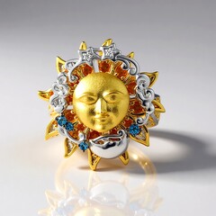 Bague en argent et Citrine Madère (Gems en Vogue)